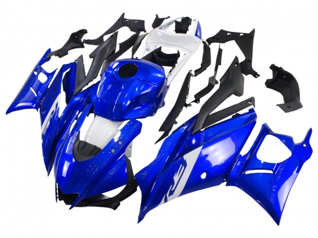 2022-2024 Yamaha YZF R3/R25 Motorcycle Fairings - Blue White Matte Black Canada Websites