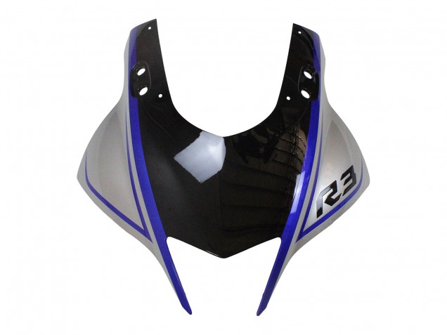 2022-2024 Yamaha YZF R3/R25 Motorcycle Fairings - Silver Blue Glossy Black Canada Websites