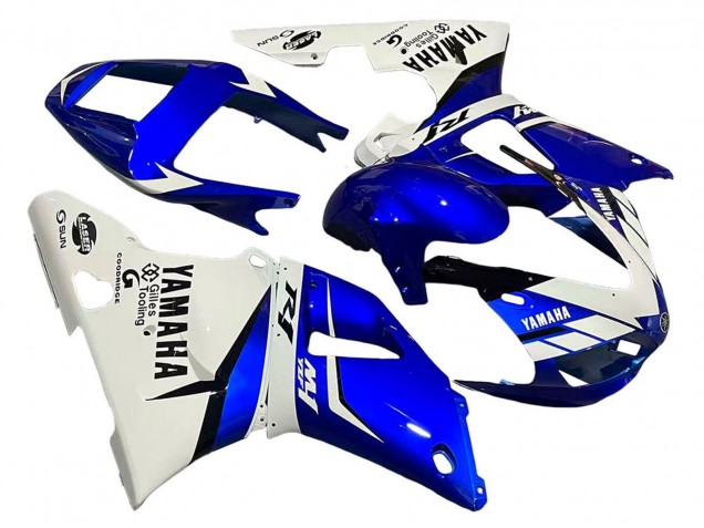 1998-1999 Yamaha YZF 1000 R1 Motorcycle Fairings - White Blue Black Canada Websites