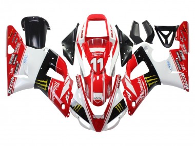 1998-1999 Yamaha YZF 1000 R1 Motorcycle Fairings - Red White Black Yellow Monster Milwaukee MAXXIS 11 Canada Websites