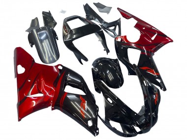 1998-1999 Yamaha YZF 1000 R1 Motorcycle Fairings - Glossy Black Red Canada Websites