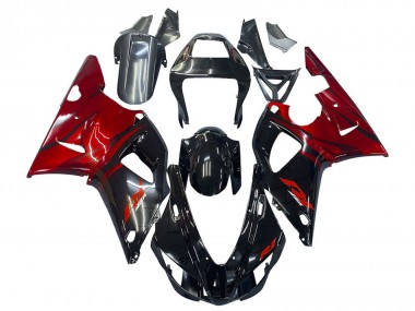 1998-1999 Yamaha YZF 1000 R1 Motorcycle Fairings - Glossy Black Red Canada Websites