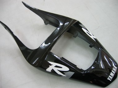 2000-2001 Yamaha YZF 1000 R1 Motorcycle Fairings - Glossy Black White Decal Canada Websites