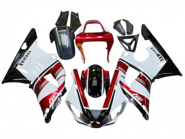 2000-2001 Yamaha YZF 1000 R1 Motorcycle Fairing - Red White Glossy Black Canada Websites