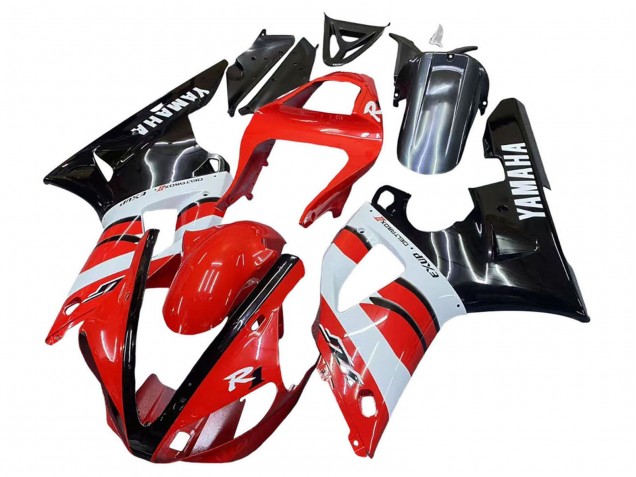 2000-2001 Yamaha YZF 1000 R1 Motorcycle Fairings - Red White Glossy Black Canada Websites