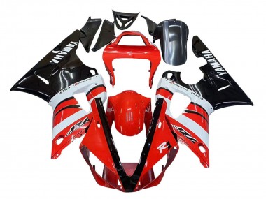 2000-2001 Yamaha YZF 1000 R1 Motorcycle Fairings - Red White Glossy Black Canada Websites