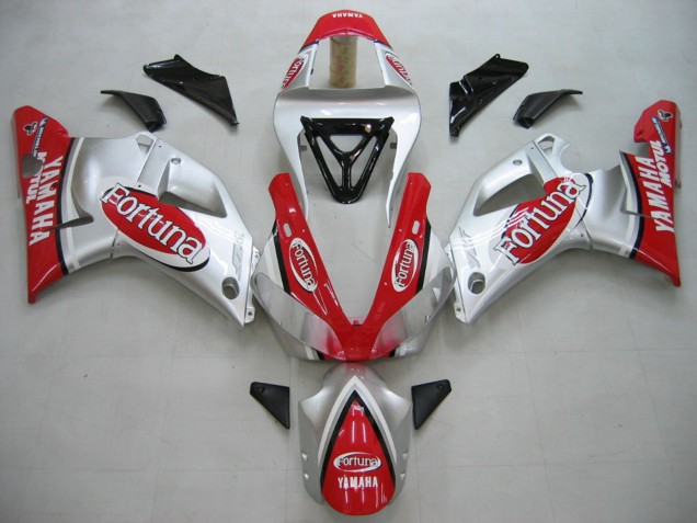 2000-2001 Yamaha YZF 1000 R1 Motorcycle Fairings - Silver Red Fortuna Motul Canada Websites