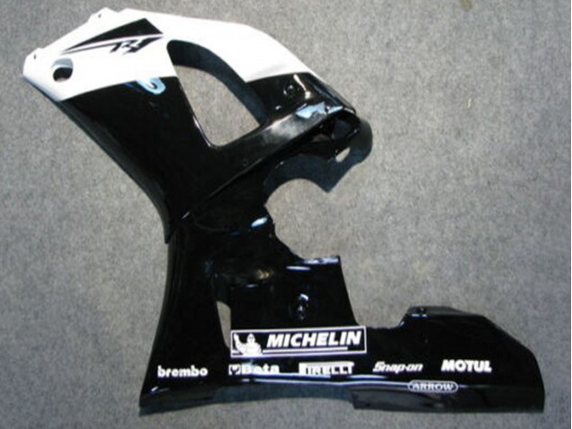 2000-2001 Yamaha YZF 1000 R1 Motorcycle Fairings - Glossy Black White Michelin Canada Websites