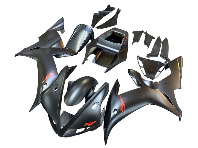 2002-2003 Yamaha YZF 1000 R1 Motorcycle Fairings - Matte Black Red Canada Websites