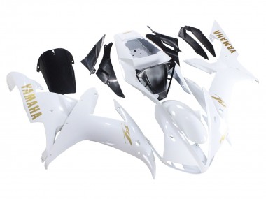 2002-2003 Yamaha YZF 1000 R1 Motorcycle Fairings - White Gold Decals Canada Websites