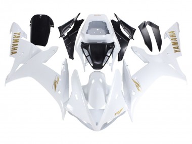 2002-2003 Yamaha YZF 1000 R1 Motorcycle Fairings - White Gold Decals Canada Websites