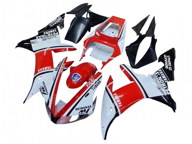 2002-2003 Yamaha YZF 1000 R1 Motorcycle Fairings - White Red Black Petronas Canada Websites