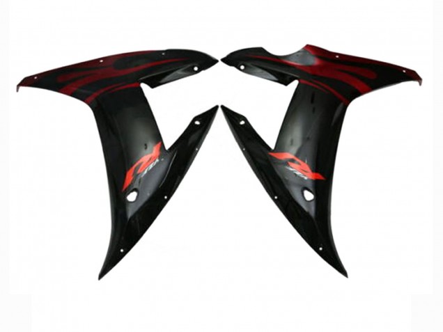 2002-2003 Yamaha YZF 1000 R1 Motorcycle Fairings - Red Black Flame Canada Websites