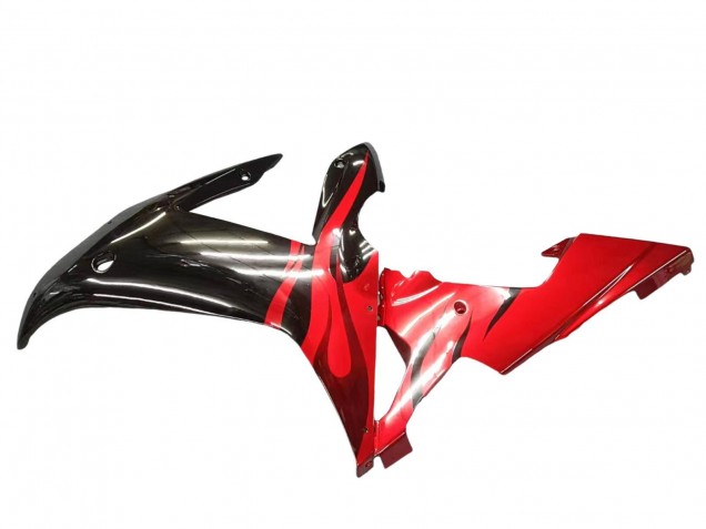 2002-2003 Yamaha YZF 1000 R1 Motorcycle Fairings - Glossy Black Red Flame Canada Websites