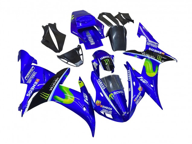 2002-2003 Yamaha YZF 1000 R1 Motorcycle Fairings - Blue Black Green MoviStar ENEOS Monster Canada Websites