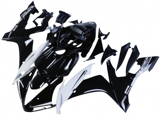2004-2006 Yamaha YZF 1000 R1 Motorcycle Fairings - Glossy Black White Motul Canada Websites