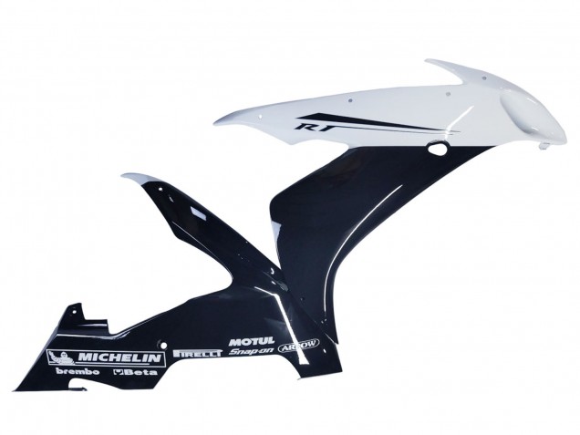 2004-2006 Yamaha YZF 1000 R1 Motorcycle Fairings - Glossy Black White Motul Canada Websites