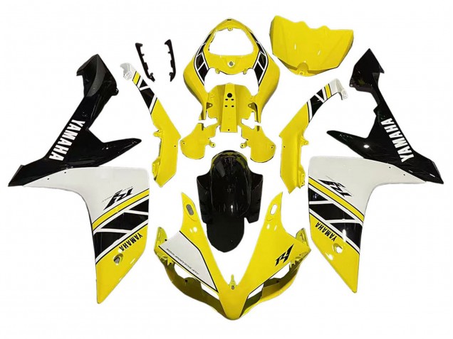 2007-2008 Yamaha YZF 1000 R1 Motorcycle Fairing - Yellow White Black Canada Websites