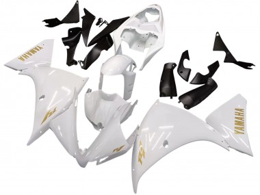 2012-2014 Yamaha YZF 1000 R1 Motorcycle Fairings - White Gold Decals Canada Websites