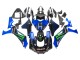 2020-2025 Yamaha YZF 1000 R1 Motorcycle Fairings - Blue Black Green Black ENEOS Monster Canada Websites