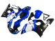 1998-2002 Yamaha YZF 600 R6 Motorcycle Fairings - White Blue Glossy Black Canada Websites
