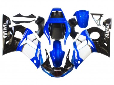 1998-2002 Yamaha YZF 600 R6 Motorcycle Fairings - White Blue Glossy Black Canada Websites
