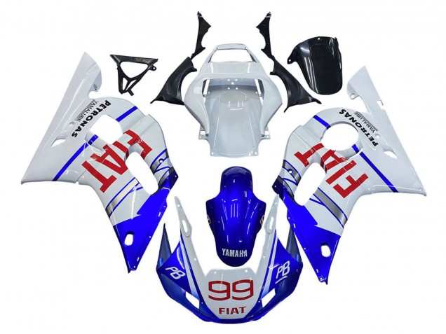 1998-2002 Yamaha YZF 600 R6 Motorcycle Fairings - White Blue Red Fiat 99 Canada Websites