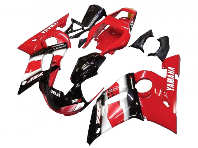 1998-2002 Yamaha YZF 600 R6 Motorcycle Fairing - Red White Glossy Black Canada Websites