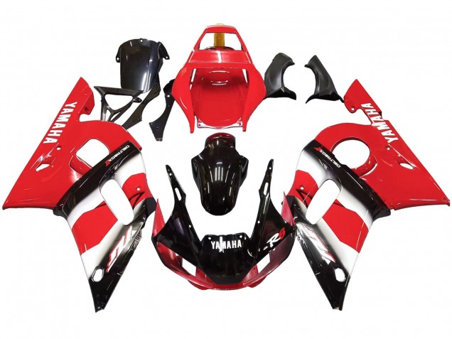 1998-2002 Yamaha YZF 600 R6 Motorcycle Fairing - Red White Glossy Black Canada Websites