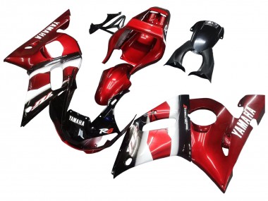 1998-2002 Yamaha YZF 600 R6 Motorcycle Fairings - Red White Glossy Black Canada Websites