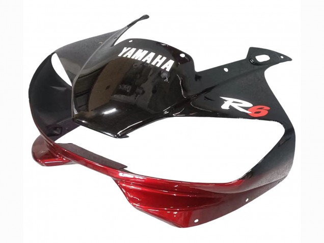 1998-2002 Yamaha YZF 600 R6 Motorcycle Fairings - Red White Glossy Black Canada Websites