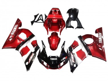 1998-2002 Yamaha YZF 600 R6 Motorcycle Fairings - Red White Glossy Black Canada Websites