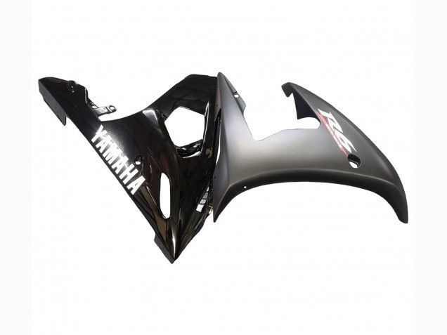 2003-2004 Yamaha YZF R6 Motorcycle Fairings - Glossy Black Matte Black White Decals Canada Websites