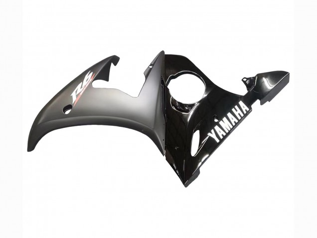 2003-2004 Yamaha YZF R6 Motorcycle Fairings - Glossy Black Matte Black White Decals Canada Websites
