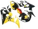 2006-2009 Yamaha YZF R6S Motorcycle Fairings - Yellow Red Glossy Black 46 Canada Websites