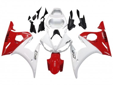 2003-2004 Yamaha YZF R6 Motorcycle Fairings - White Red Canada Websites