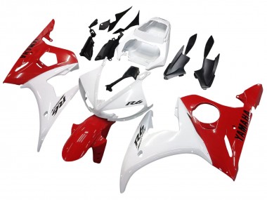 2006-2009 Yamaha YZF R6S Motorcycle Fairings - White Red Canada Websites