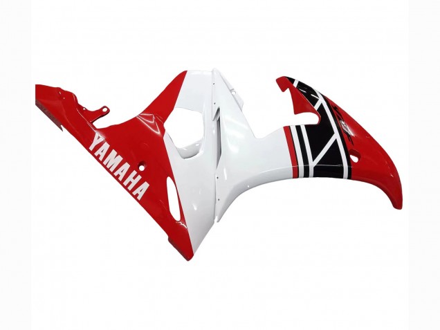 2003-2004 Yamaha YZF R6 Motorcycle Fairing - White Red Glossy Black Canada Websites