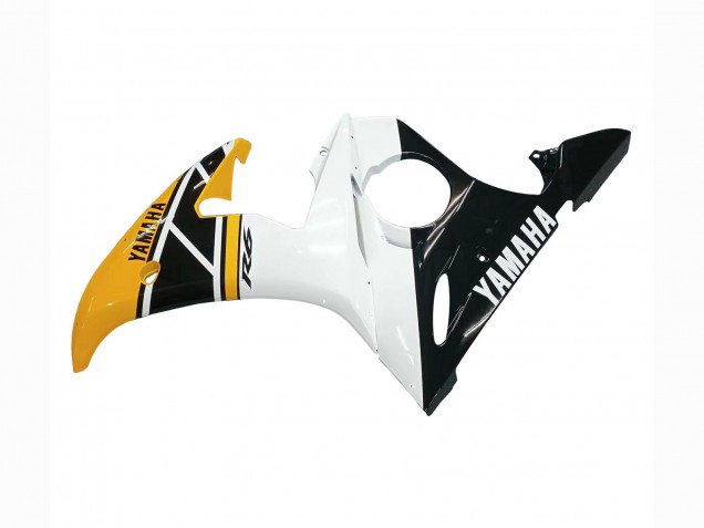 2006-2009 Yamaha YZF R6S Motorcycle Fairings - Yellow White Glossy Black Canada Websites