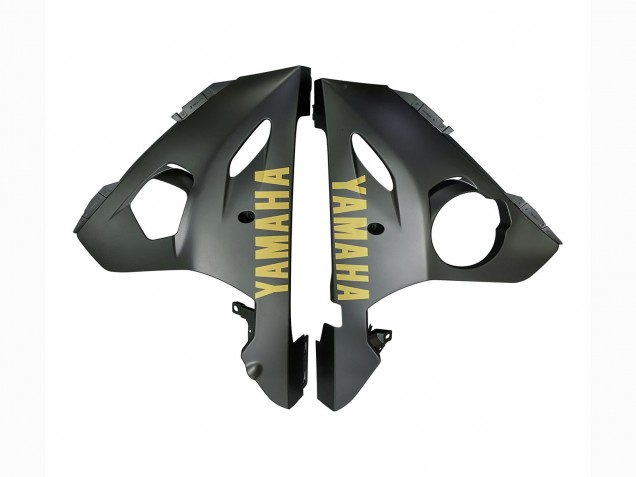 2003-2004 Yamaha YZF R6 Motorcycle Fairings - Matte Grey Matte Black Gold Decals Canada Websites
