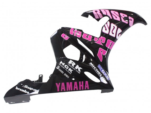 2003-2004 Yamaha YZF R6 Motorcycle Fairings - Yellow Pink Glossy Black Rossi Repsol 46 Canada Websites