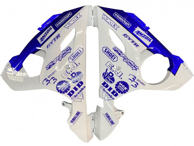 2003-2004 Yamaha YZF R6 Motorcycle Fairings - White Blue GYTR Canada Websites