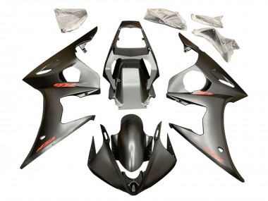 2006-2009 Yamaha YZF R6S Motorcycle Fairings - Matte Black Red Decals Canada Websites
