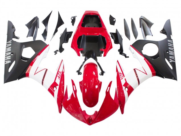 2003-2004 Yamaha YZF R6 Motorcycle Fairings - Red White Matte Black Canada Websites