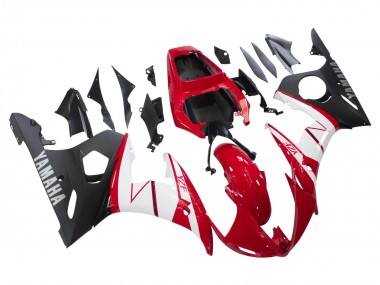 2006-2009 Yamaha YZF R6S Motorcycle Fairings - Red White Matte Black Canada Websites