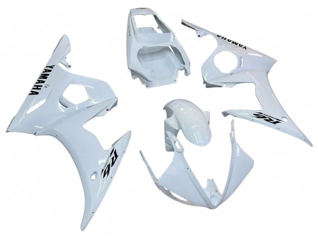 2006-2009 Yamaha YZF R6S Motorcycle Fairings - White Black Decals Canada Websites