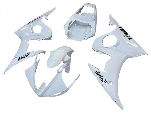 2006-2009 Yamaha YZF R6S Motorcycle Fairings - White Black Decals Canada Websites