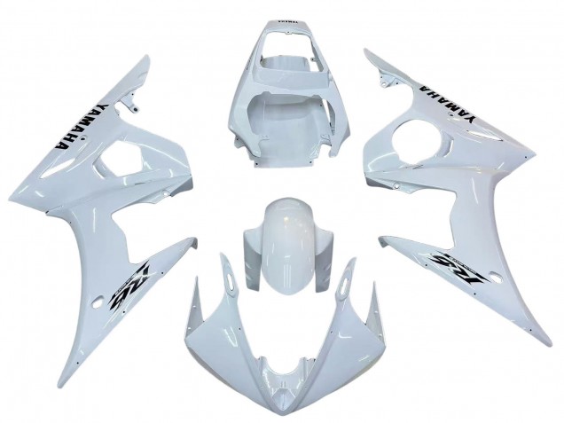 2006-2009 Yamaha YZF R6S Motorcycle Fairings - White Black Decals Canada Websites