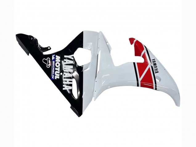 2003-2004 Yamaha YZF R6 Motorcycle Fairings - White Red Glossy Black Motul Canada Websites