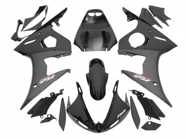 2006-2009 Yamaha YZF R6S Motorcycle Fairings - Glossy Black Matte Black Canada Websites